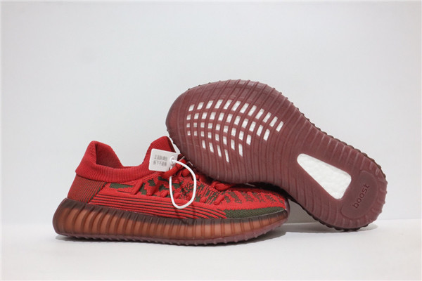 Youth Running Weapon Yeezy 350 V2 Red Shoes 016